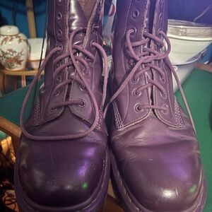 Dr. Martens Deep Purple Combat Boots